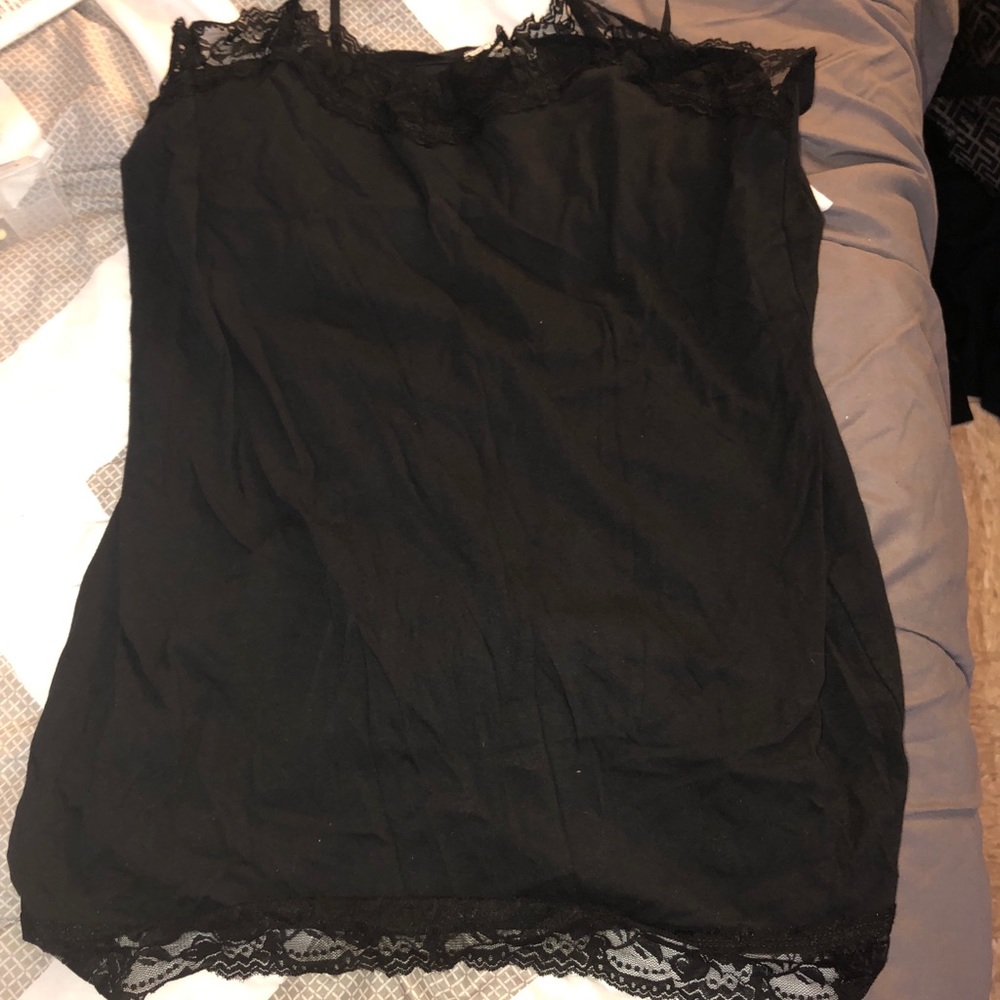 Black Lacey tank top